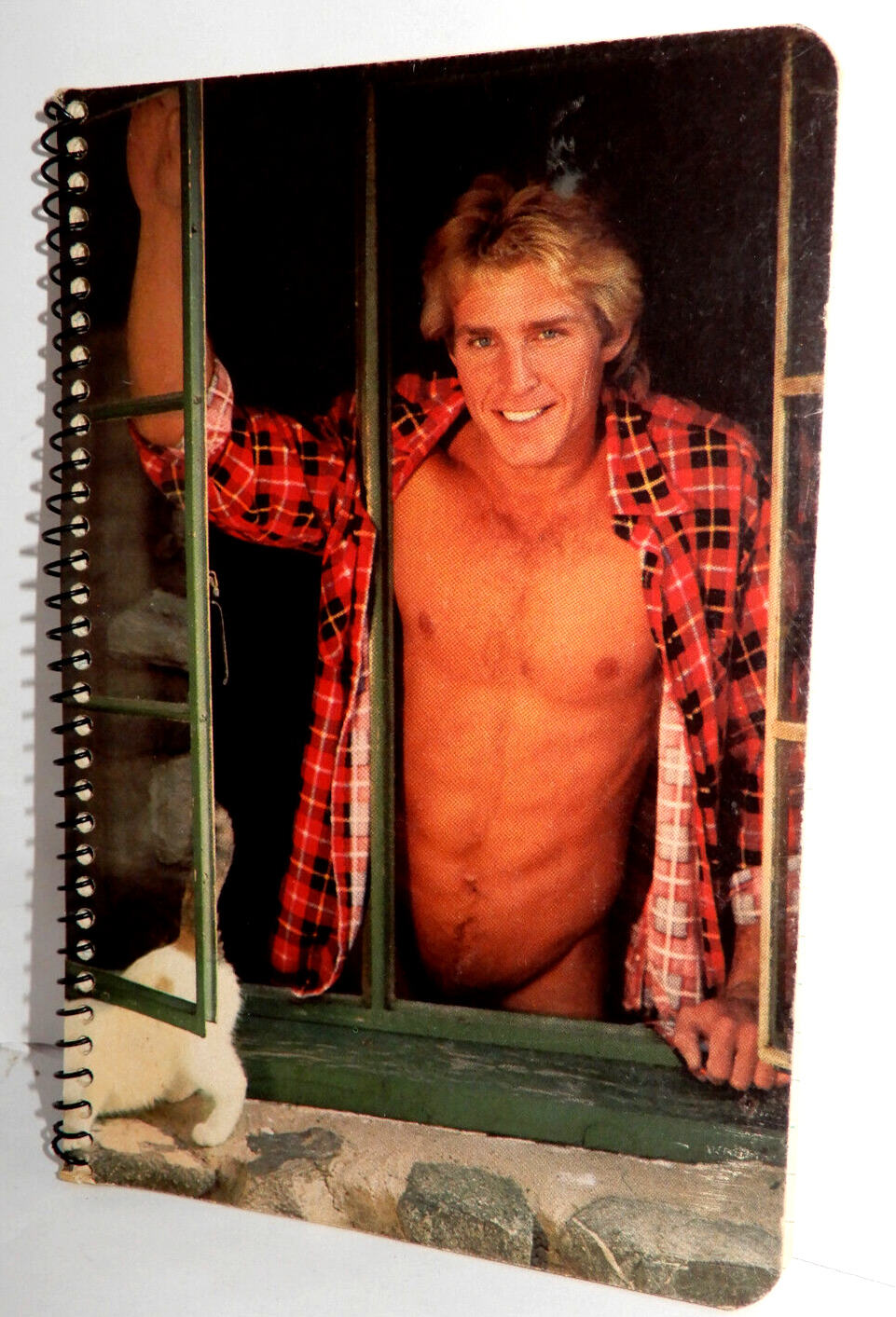 PLAYGIRL 1983 Sexy Man STATIONARY NOTE PAD Vintage SCANTILY CLAD GUY Collectible