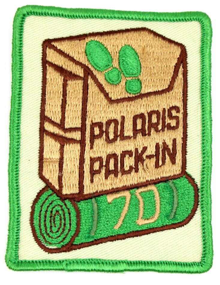 MINT Vintage 1970 Pack-In Polaris District Patch Boy Scouts BSA