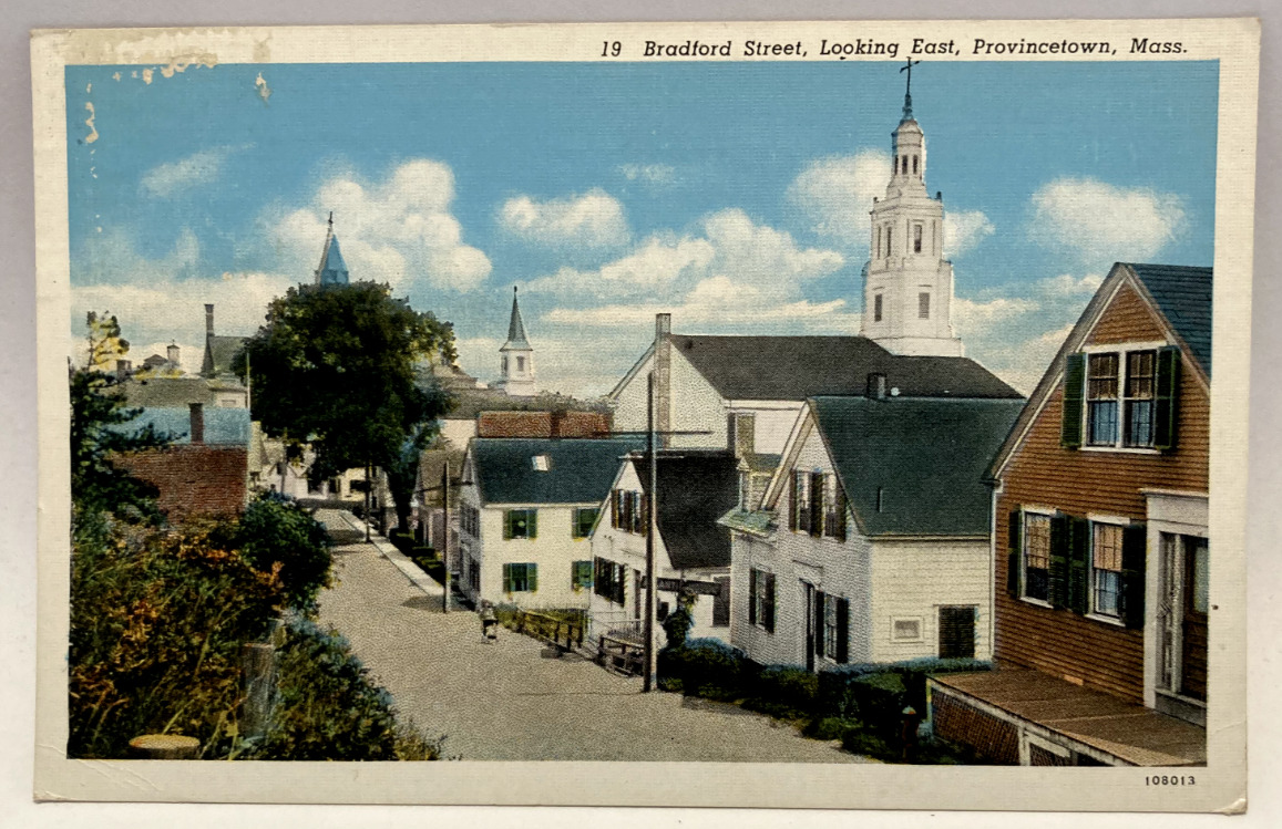 Bradford Street, Looking East, Provincetown, Massachusetts MA Vintage Postcard