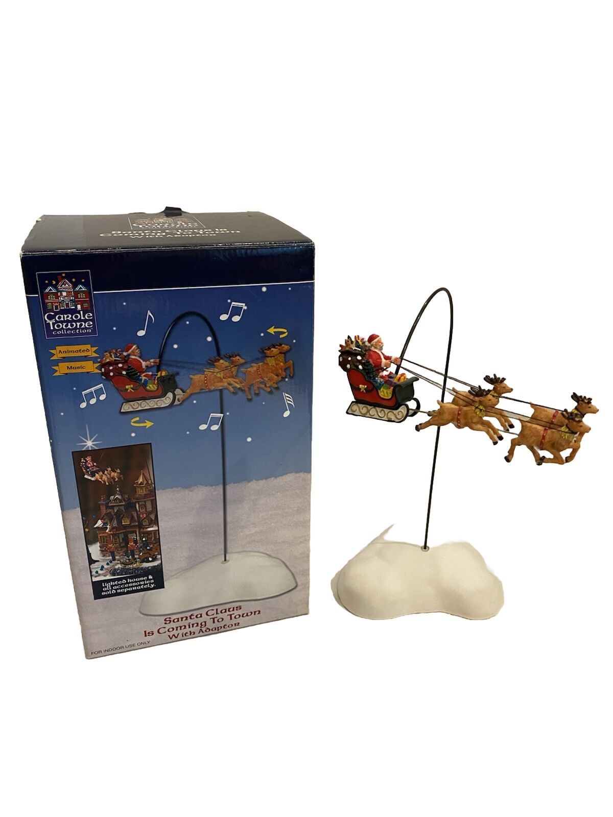Lemax Carole Towne Village Collection Santa Claus Is Coming To Town
