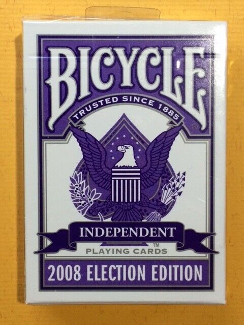 Bicycle Election 2008 Independent Playing Cards in Carat DS1 Mint NEW Sealed