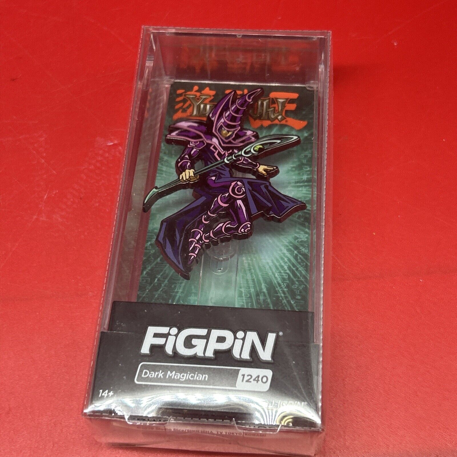 FiGPiN Yu-Gi-Oh Dark Magician (1240) 500 Piece 1st Edition Locked New #IG