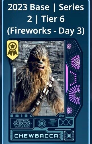 FIREWORKS DAY 3 Tier 6 Base Variant 10 Card Set + AWARD Topps Star Wars Trader