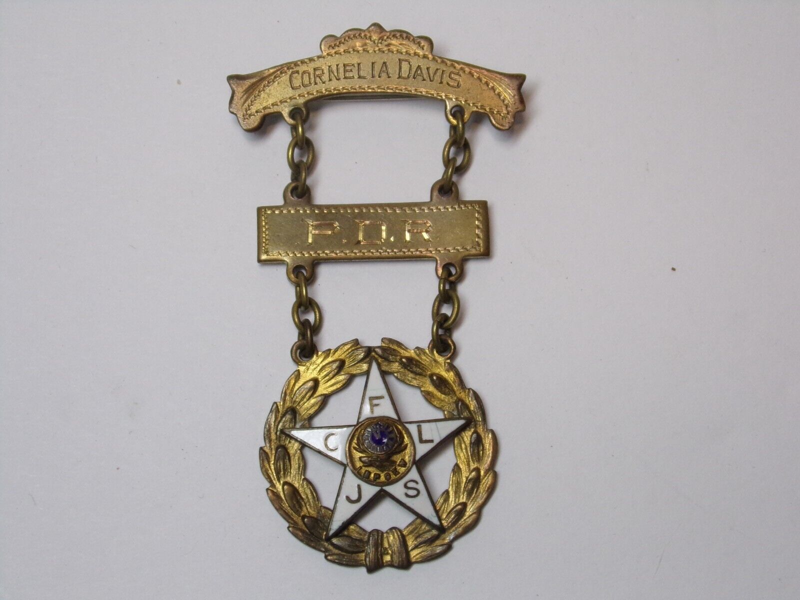 Vintage/Antique 1920's  Elks P.D.R.  I.B.P.O.E.W. Metal/Enamel  Medal/Pin