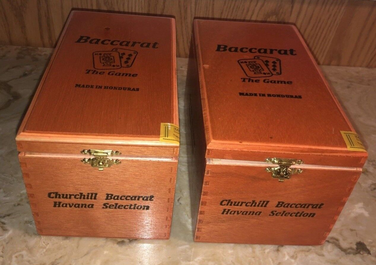 LOT of 2 Baccarat The Game CHURCHILL 7.5x4x4.25\