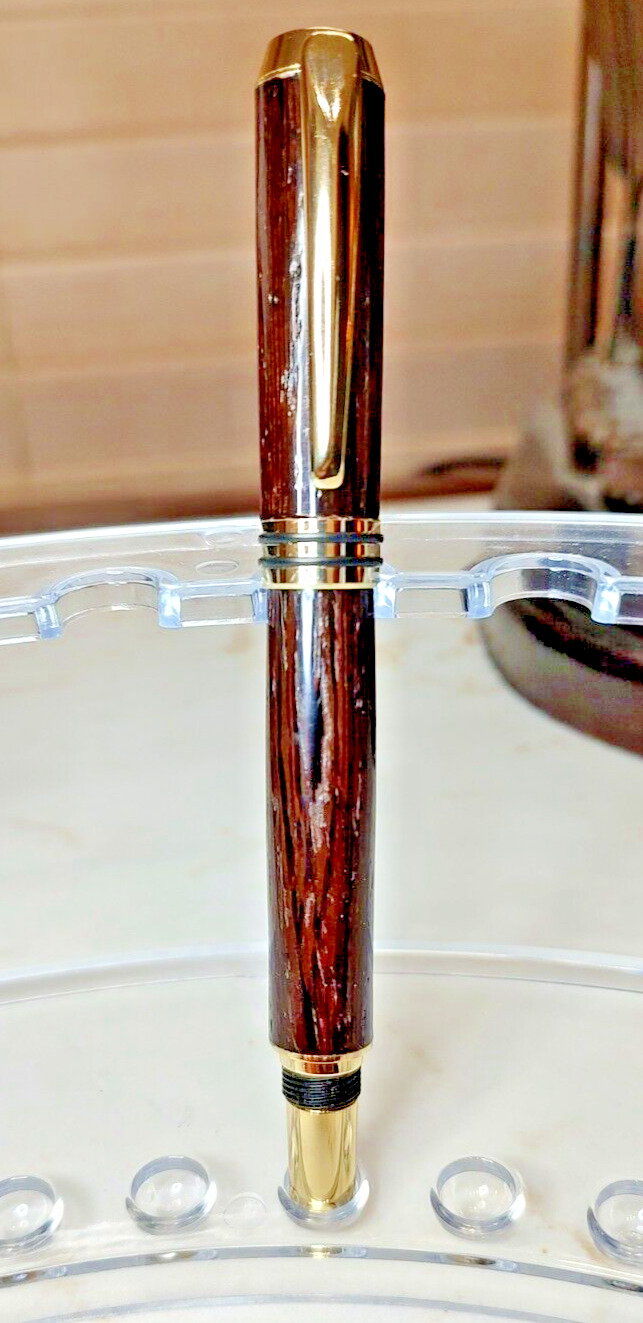 Beautiful Foutain Pen Made with African Wenge Wood