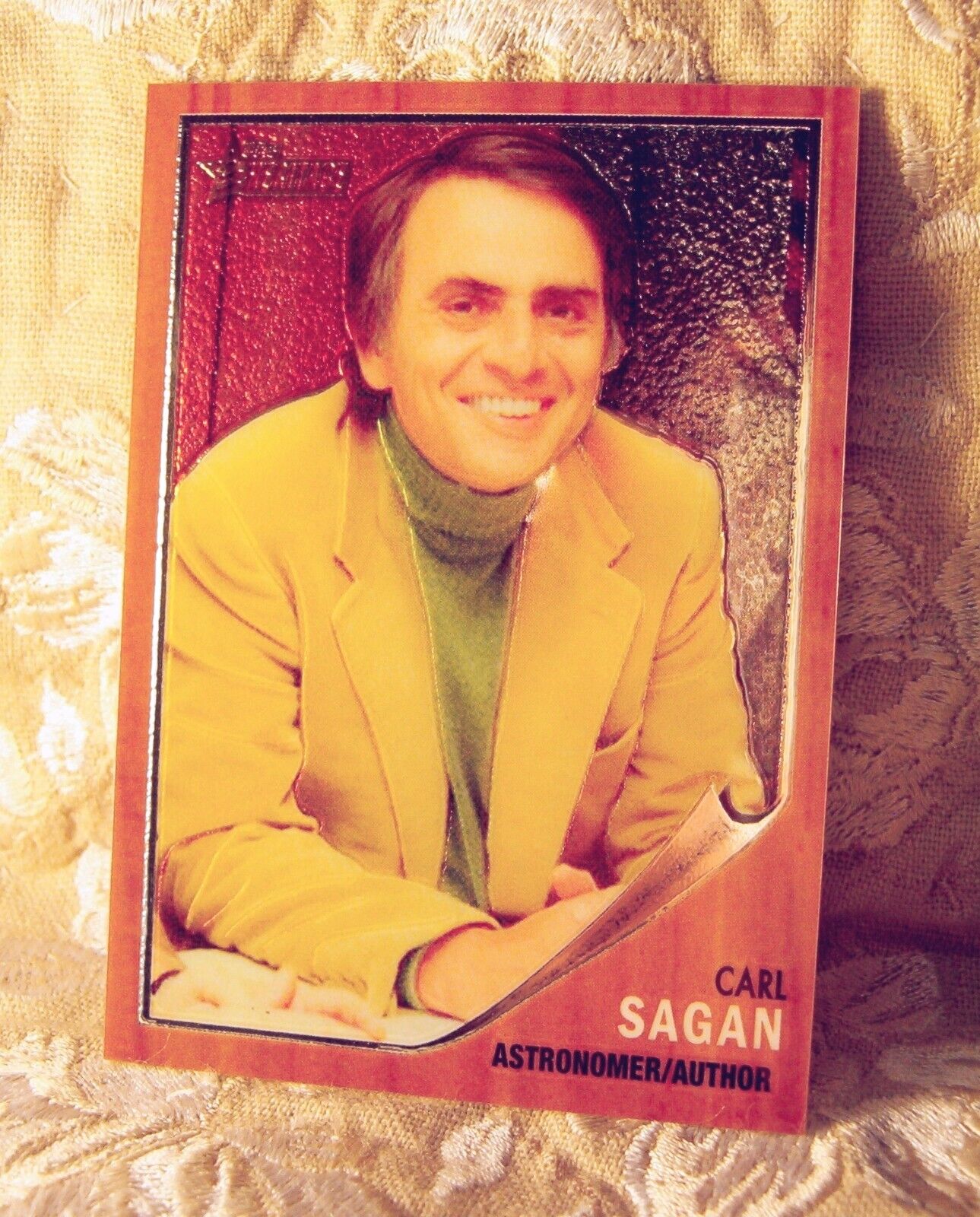 Carl Sagan Cosmos  2009 Topps Chrome Heritage American Heroes serial numbered