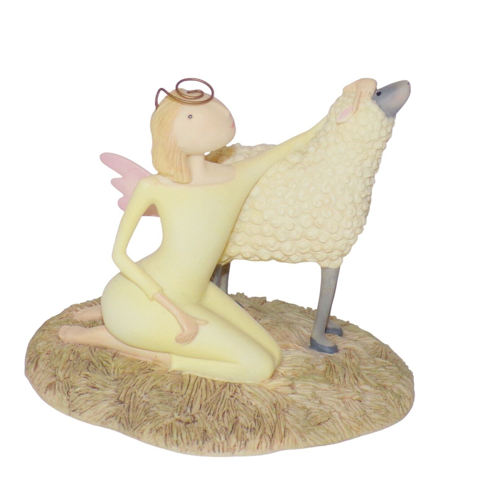DEMDACO Pure Of Heart ANGEL with SHEEP Nativity Figure w Box