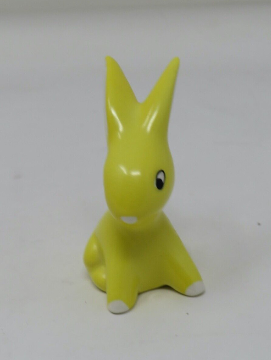 Vintage Goebel Yellow Rabbit Figurine West Germany Long Ear Bunny