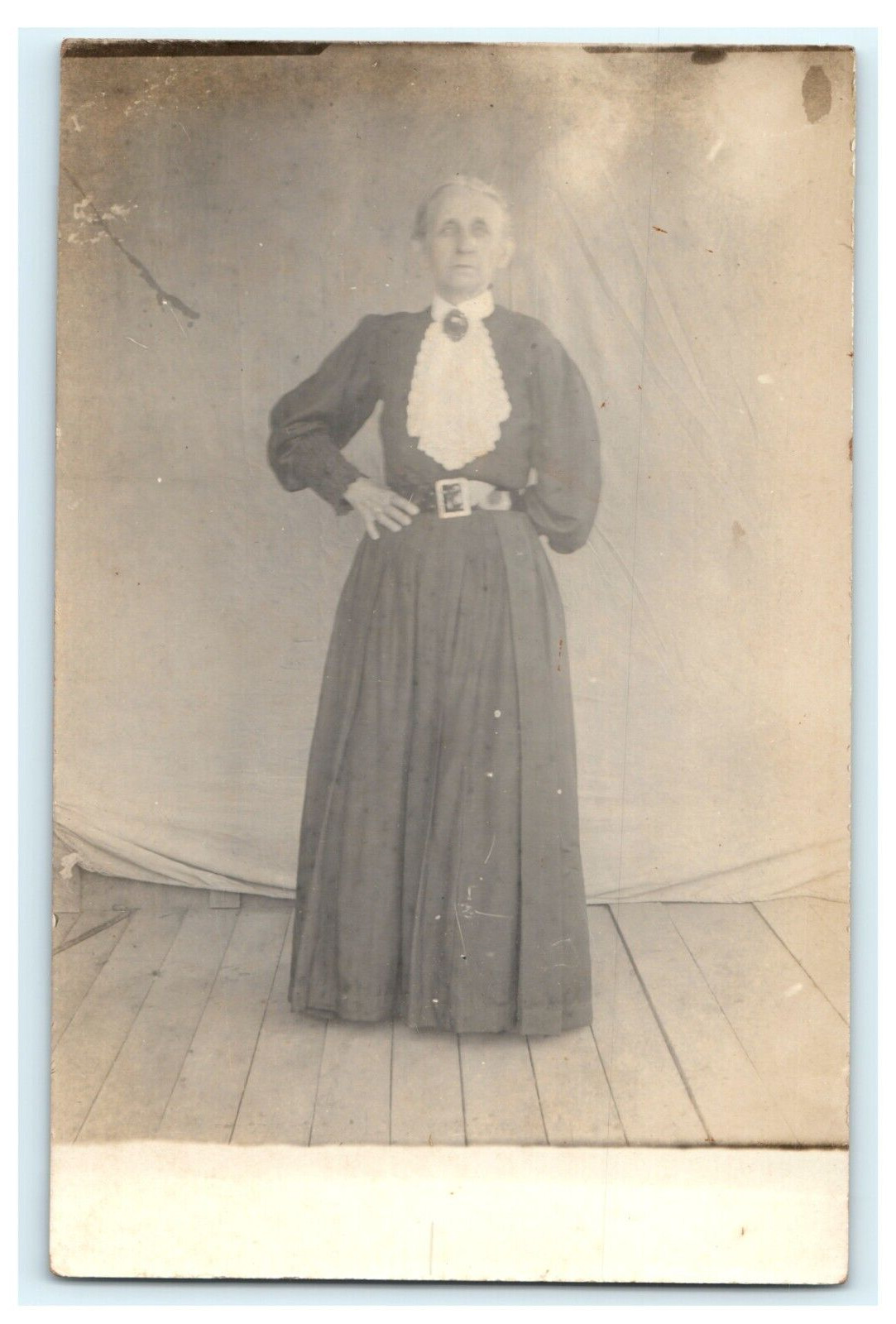 1913 Your Sister Nancy A Fouts? 62 Yrs Old RPPC Portrait Older Woman