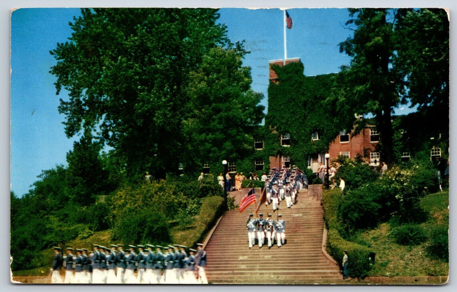 Postcard Fishburne Military School, Waynesboro Virginia Posted 1959