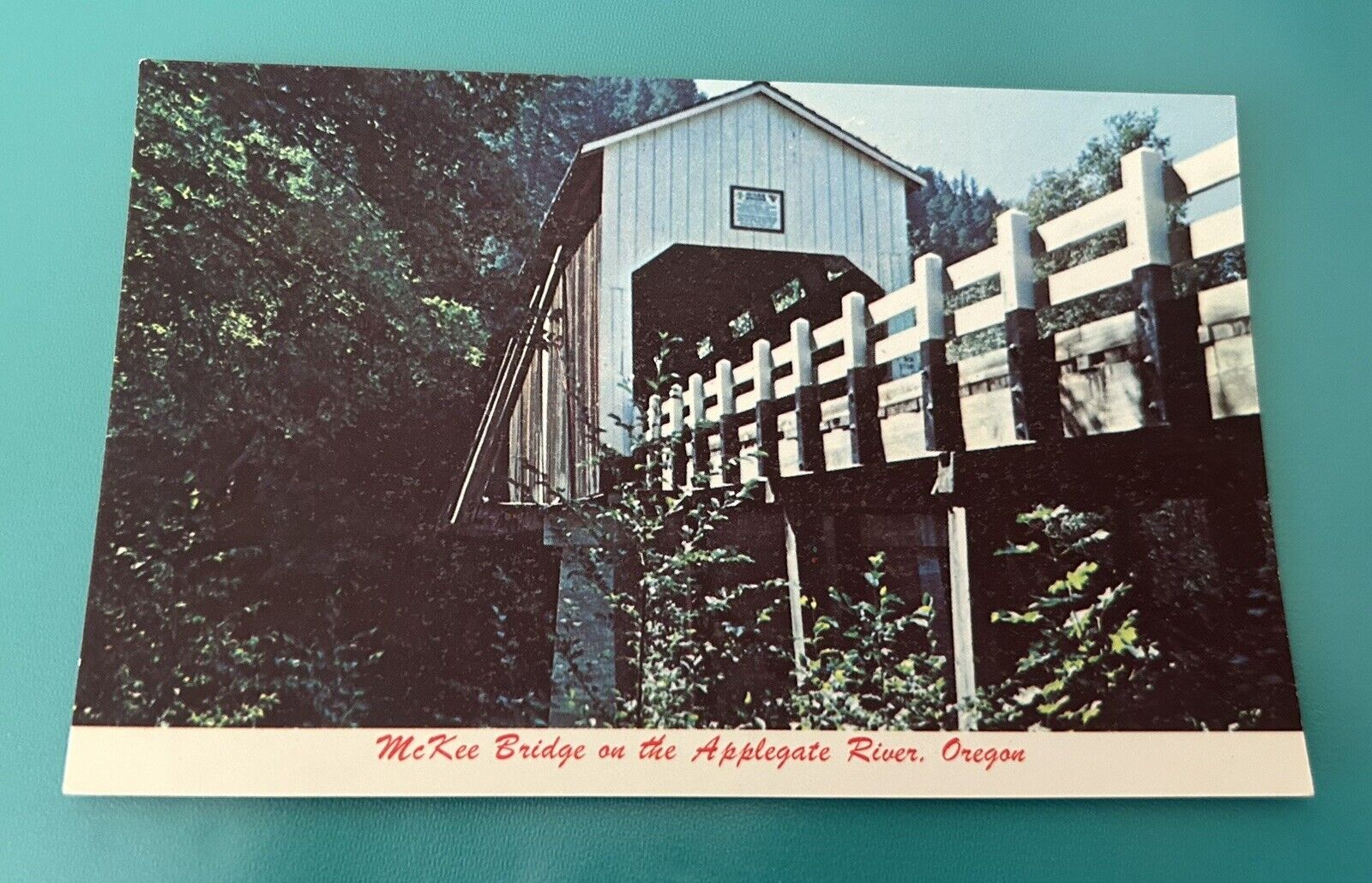McKee Bridge On Applegate River Oregon Post Card