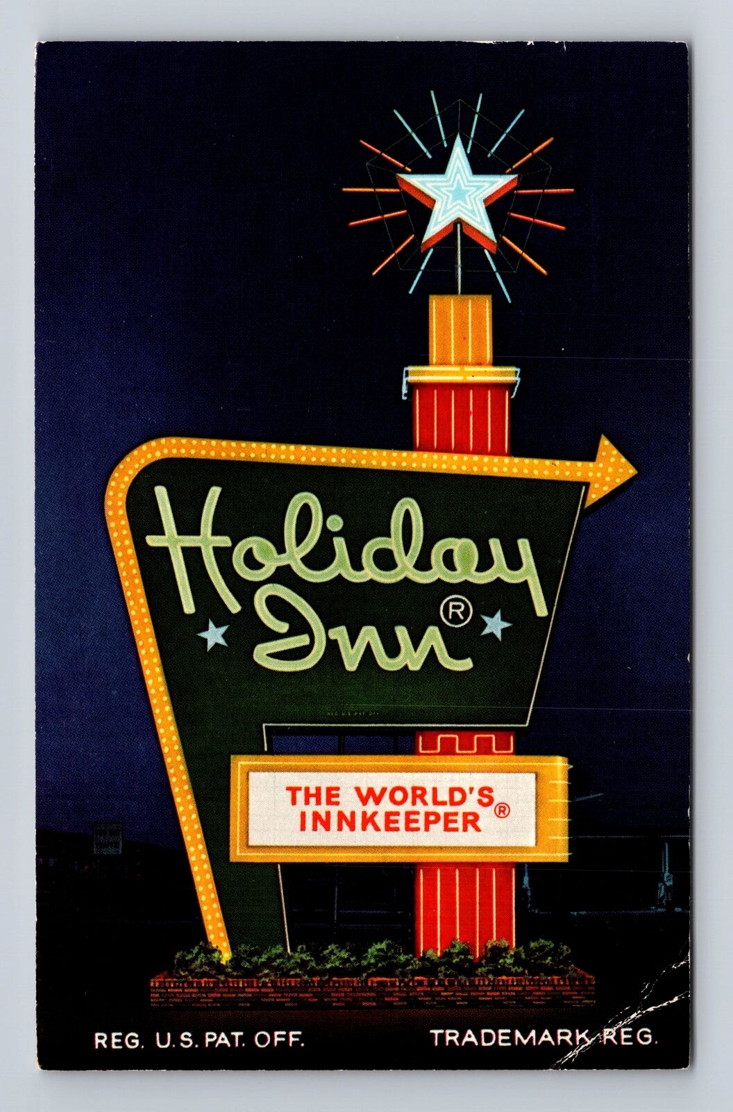 Greeneville TN-Tennessee, Holiday Inn, Advertising, Vintage c1974 Postcard
