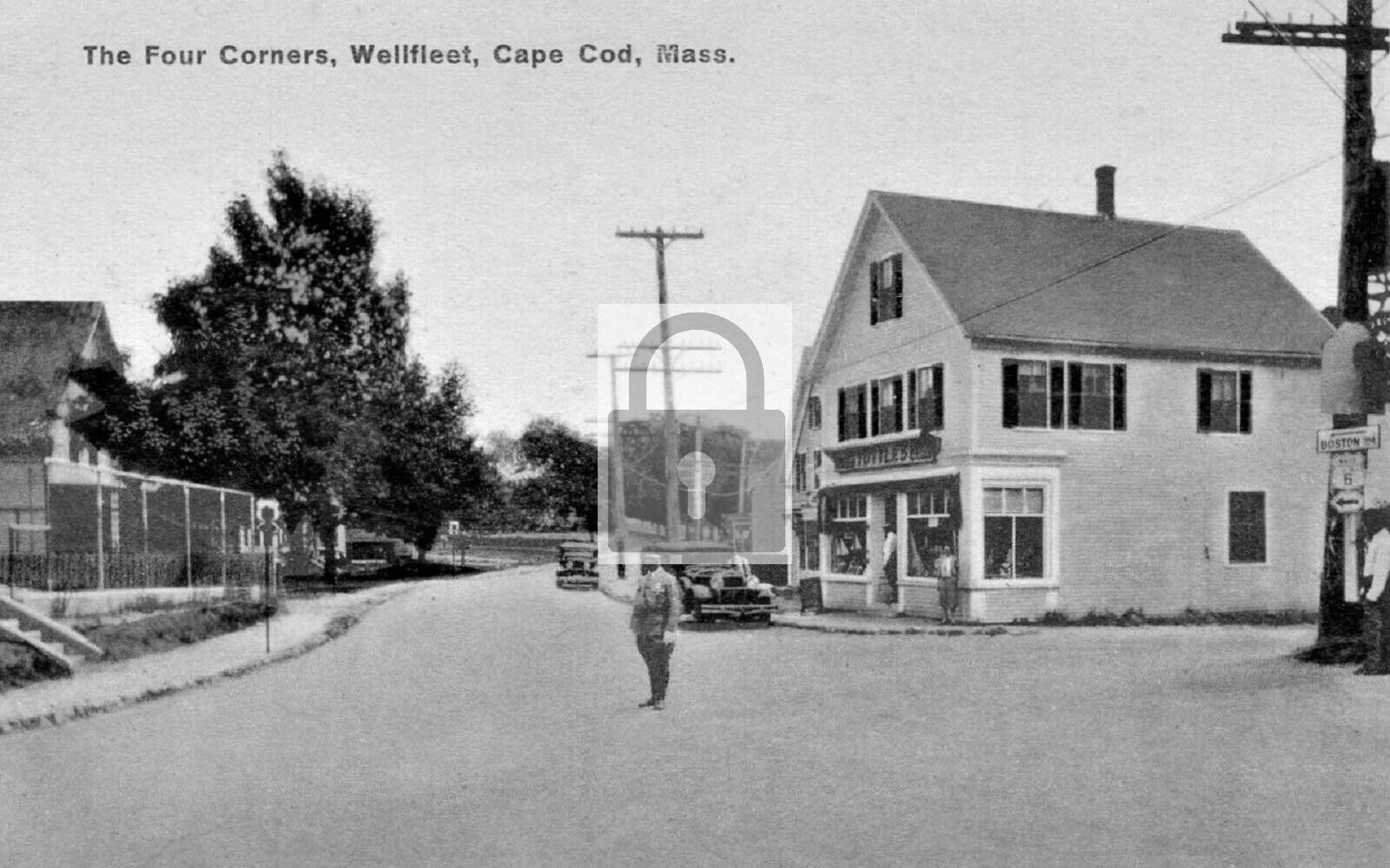 Street View Wellfleet Cape Cod Massachusetts MA Reprint Postcard