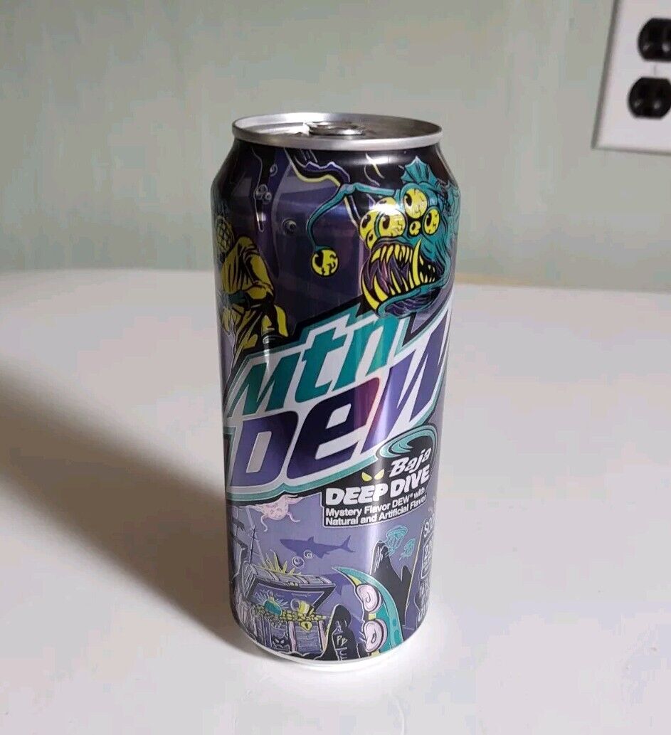 Mtn Dew Baja DEEP DIVE Rare Limited Edition New Unopened Mountain 16oz 