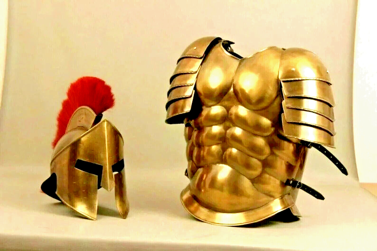 King Medieval 300 Spartan Roman Helmet With Muscle Jacket R/P Roman Costumes