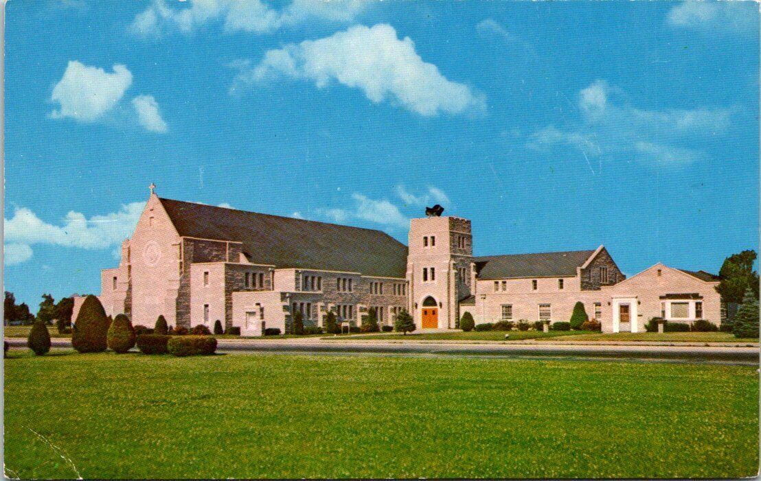 The American Lutheran Church in Rantoul Illinois Vintage Postcard