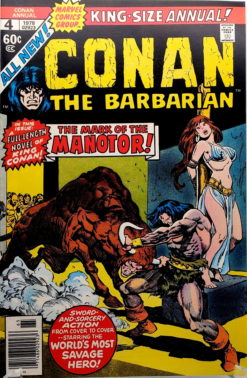 Conan the Barbarian Annual #4 (KIng Size) Marvel (1978) Comic Book VF/NM