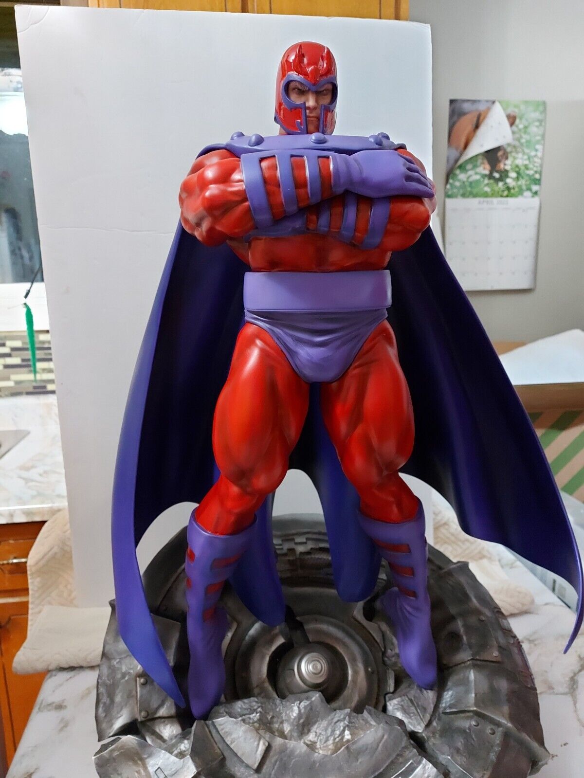 MVC  Magneto statue  Erick Sosa  custom 1/4 scale