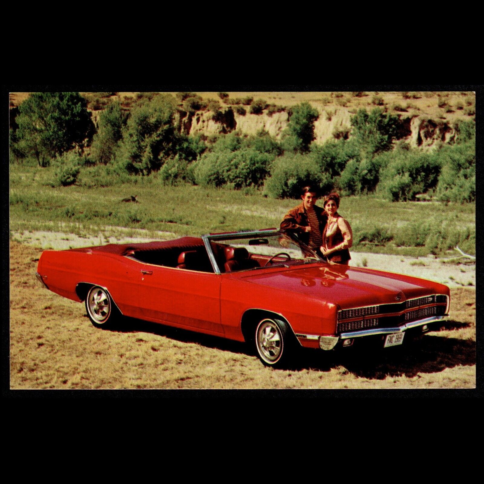 1969 Ford XL CONVERTIBLE: Original Dealer Promotional Postcard UNUSED VG+/Ex