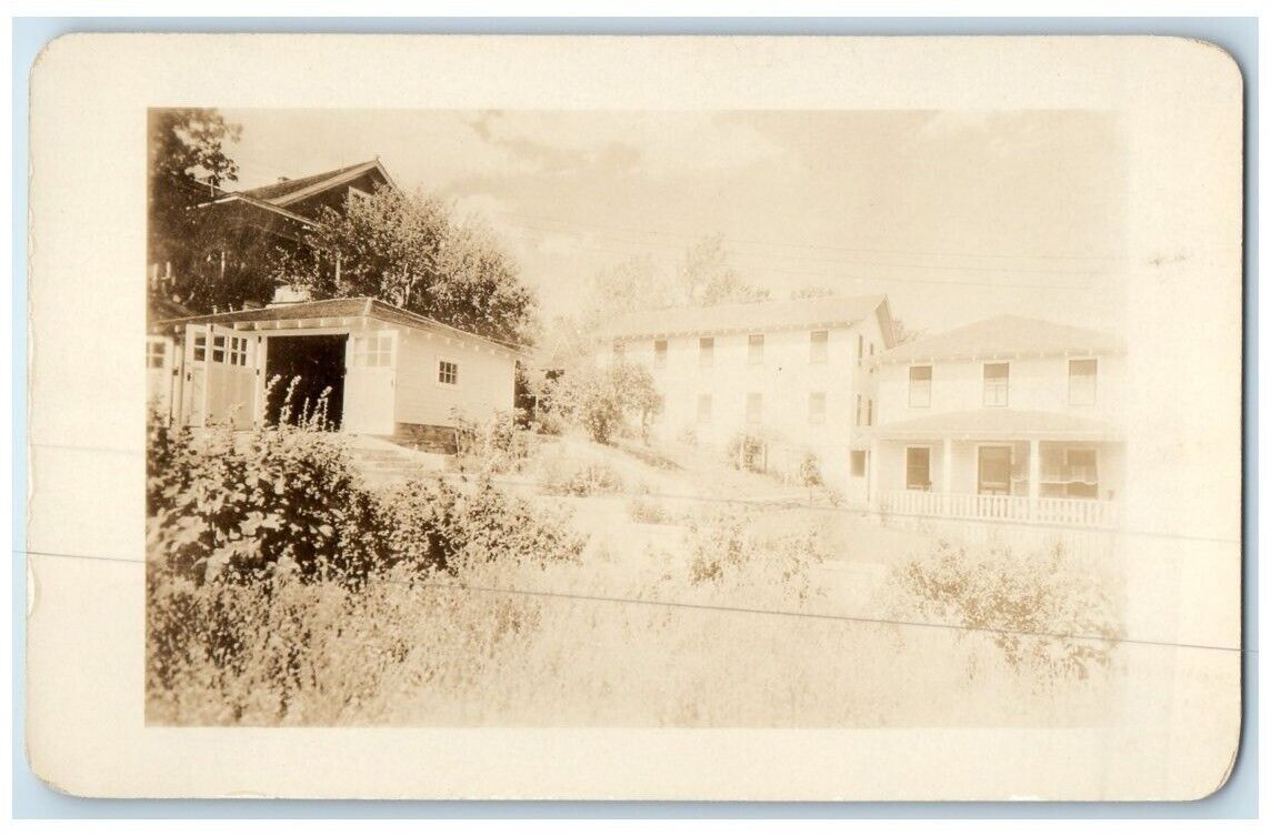 c1920's Home Residence Garage View Yocom Boulder Colorado CO RPPC Photo Postcard