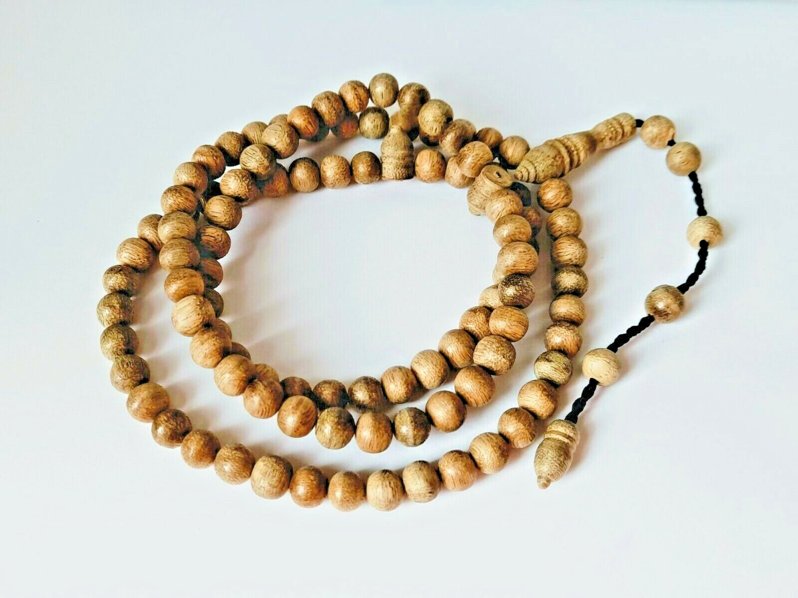 Natural Oud Agarwood Tasbih Tasbeeh Islamic Misbaha Prayer Beads 99 Beads 8mm