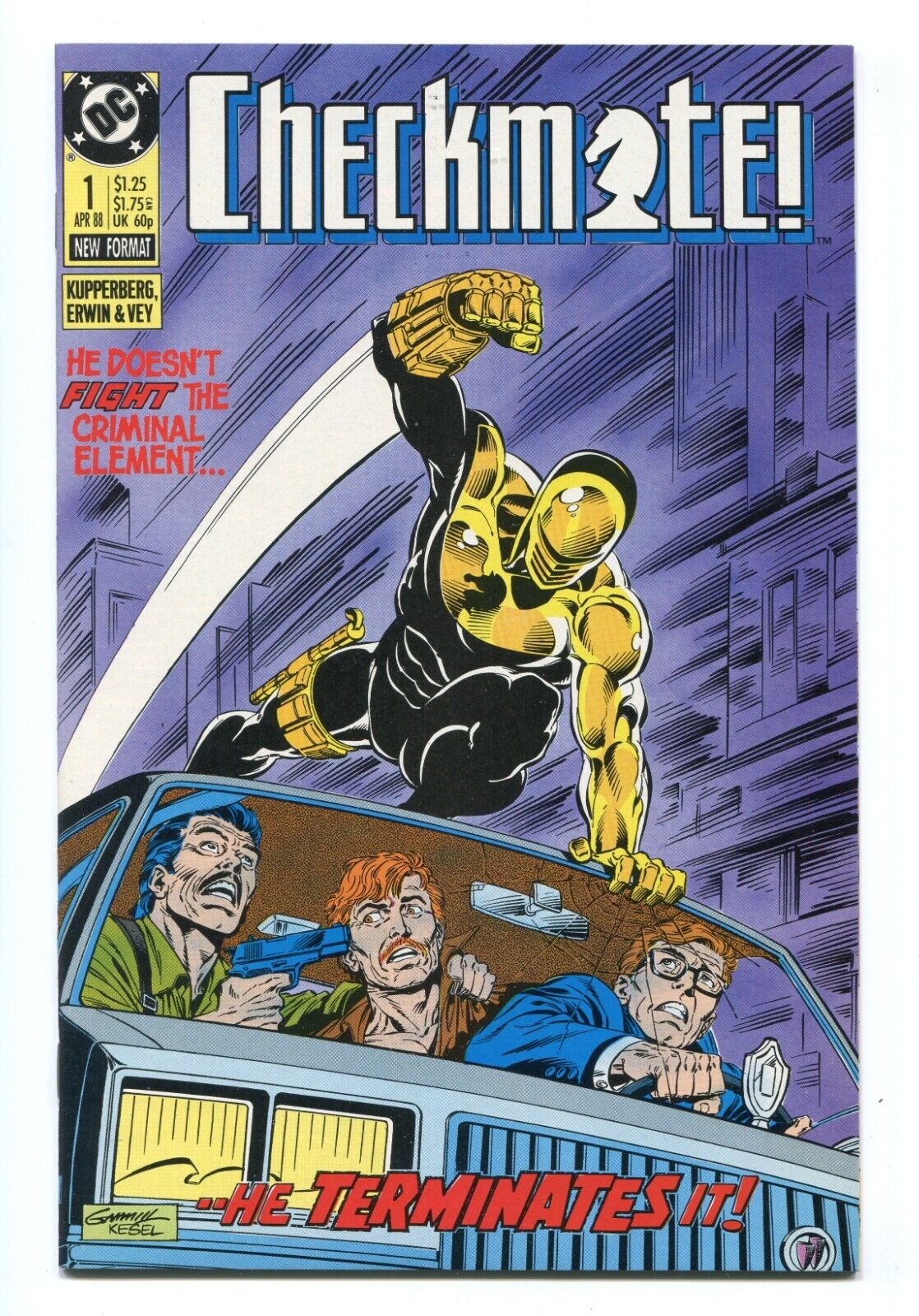 CHECKMATE #1 - THE TEAM STARTS ON THEIR 1ST CASE - UNREAD 9.6 COPY - 1988