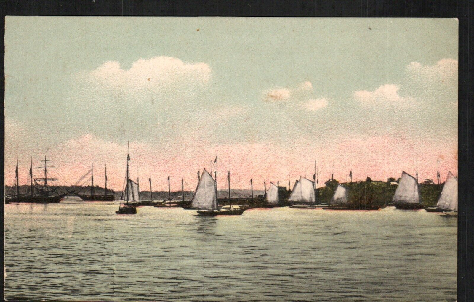Old Postcard Sailing Boats Sail Boat Ships Vessels Saliboats 1905