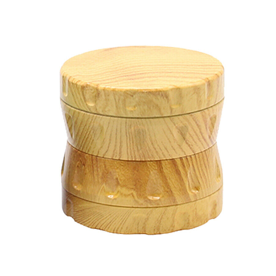 Tobacco Herb Grinder Resin Grinder Wooden Drum Style 52mm 4 Parts 