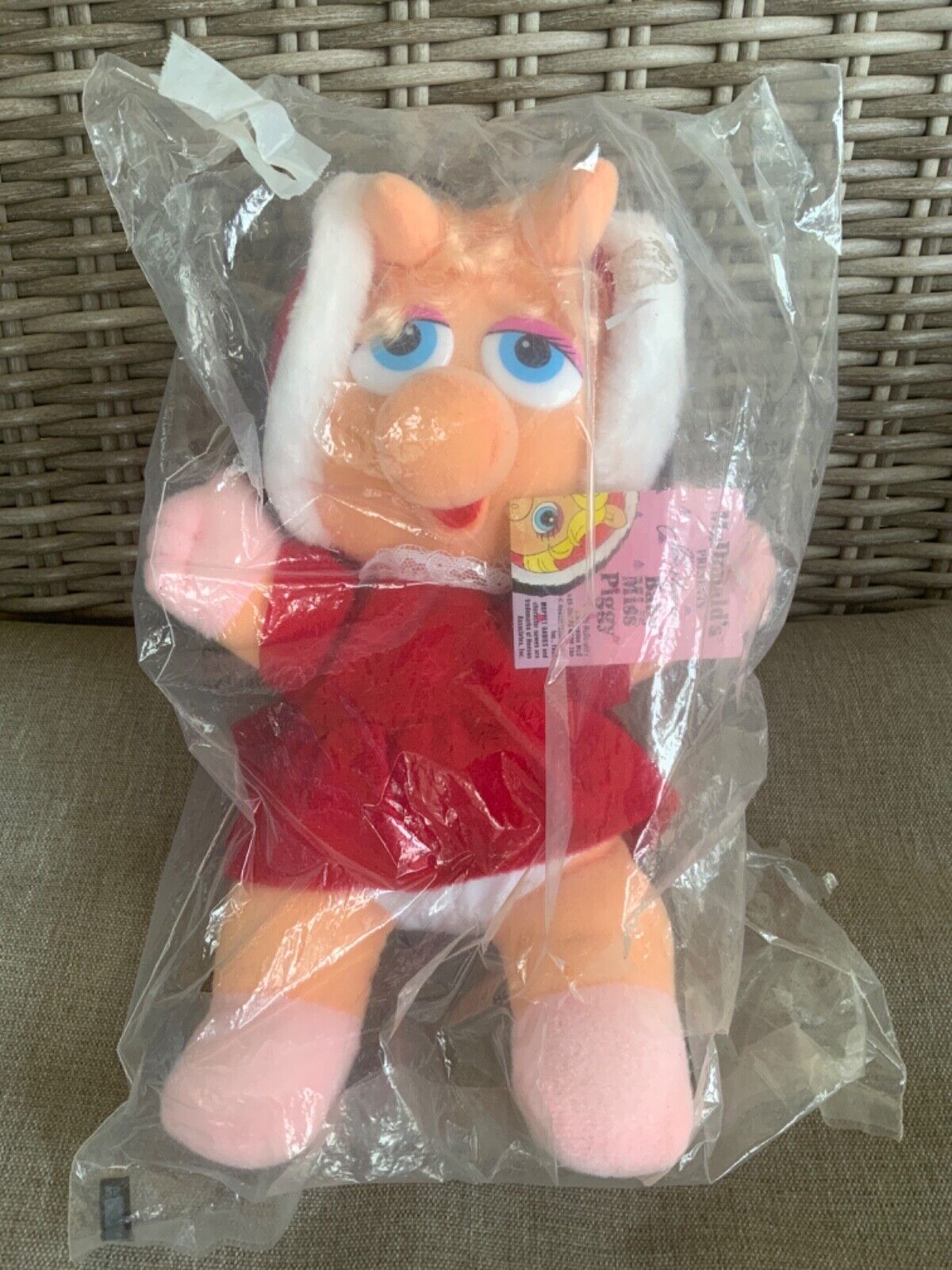 Vintage 1988 Jim Henson Baby Miss Piggy Plush Doll  McDonalds