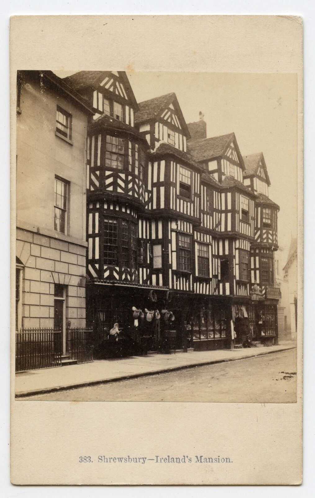 Shrewsbury - Ireland \'s Mansion, Vintage Original CDV photo, Francis Bedford