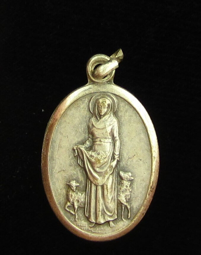 Vintage Saint Germaine Medal Religious Holy Catholic