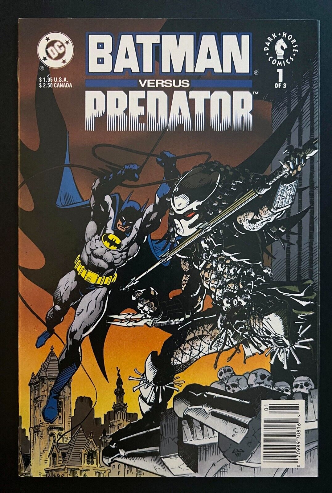 *Batman Vs. Predator* #1 Newsstand Edition Variant DC Comics 1991