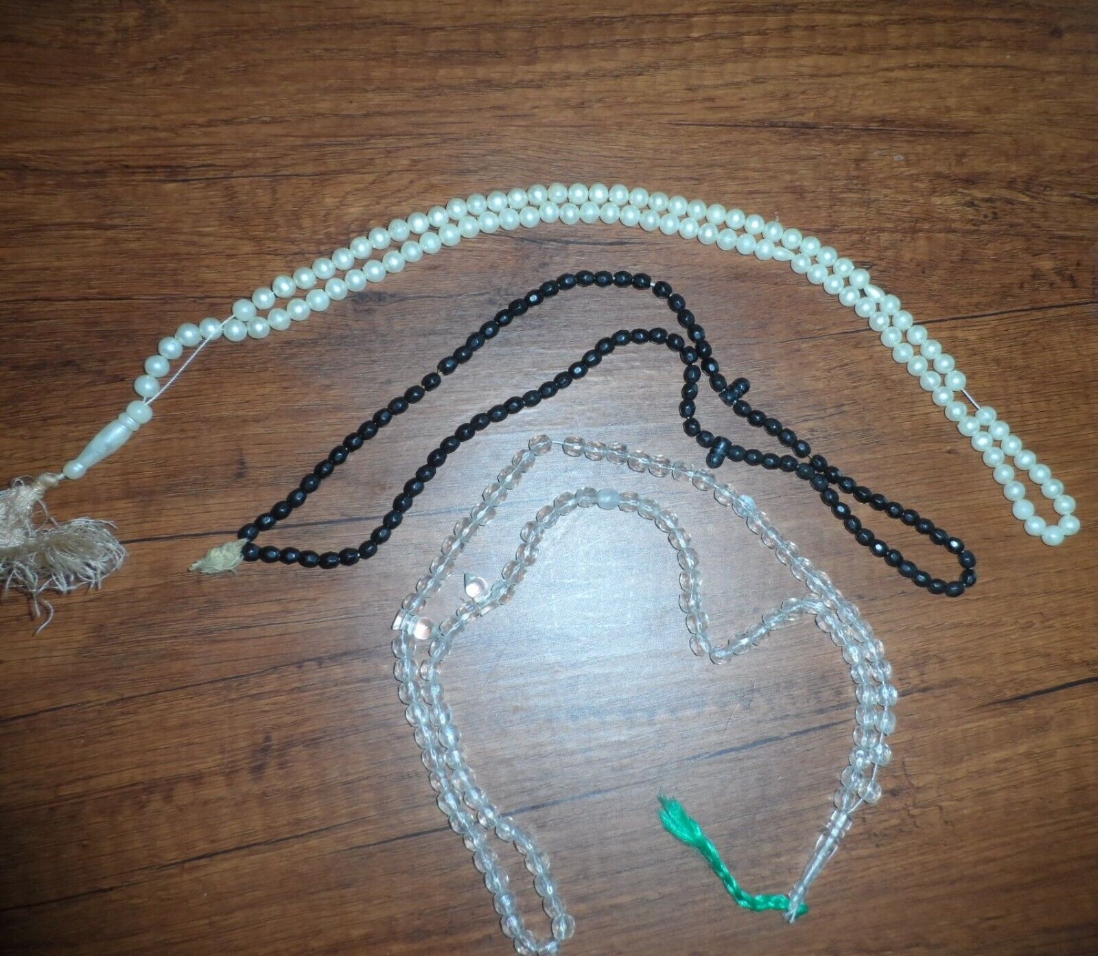 NEW & Used Mixed Lot 3 Pcs Islamic Rosary Prayer Tasbeeh 99 Beads