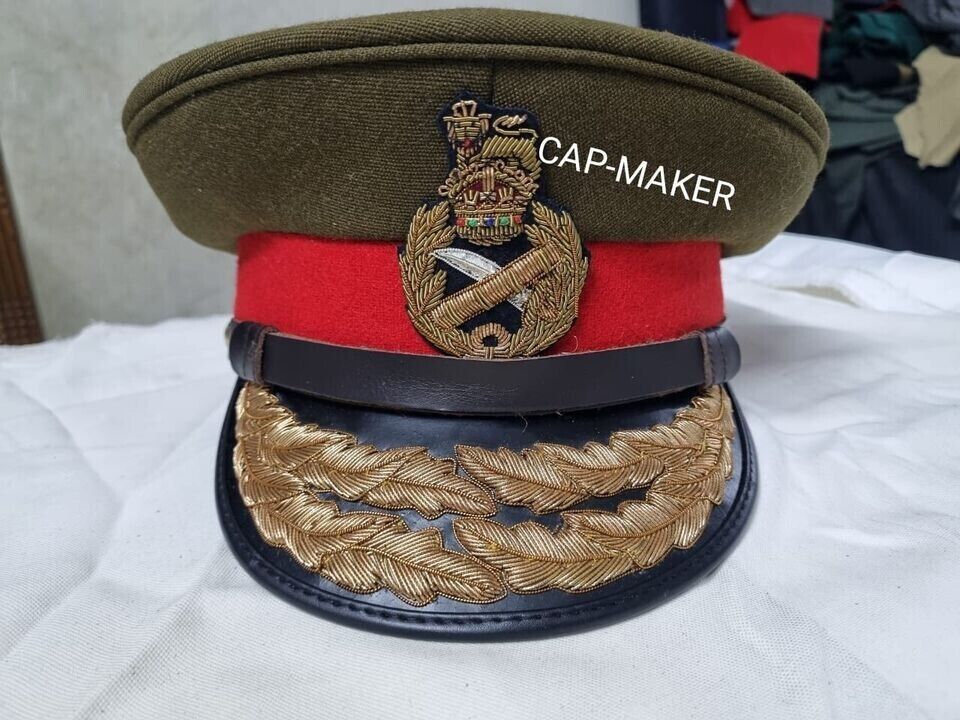 WW2 BRITISH ARMY GENERAL OFFICER\'S UNIFORM PEAKED CAP HAT