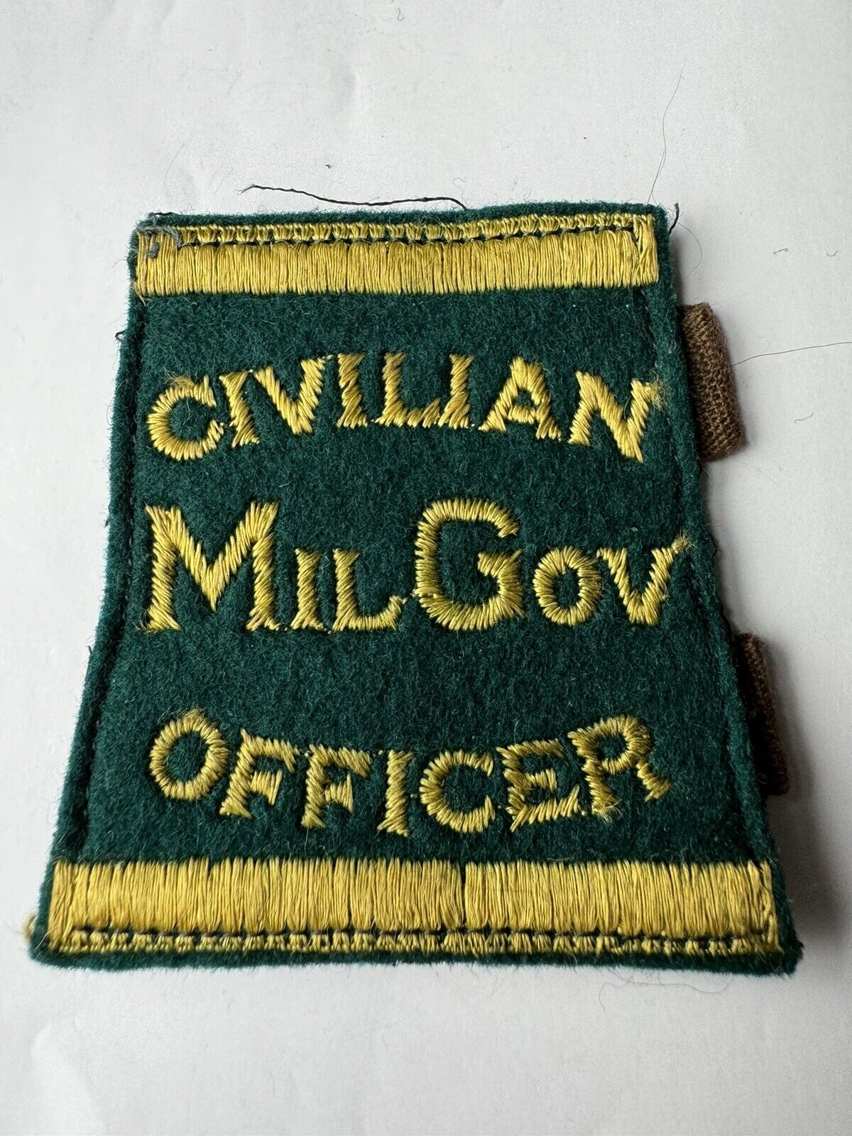 WW2 Post War British Civilian Military Government Officer Epaulette Badge