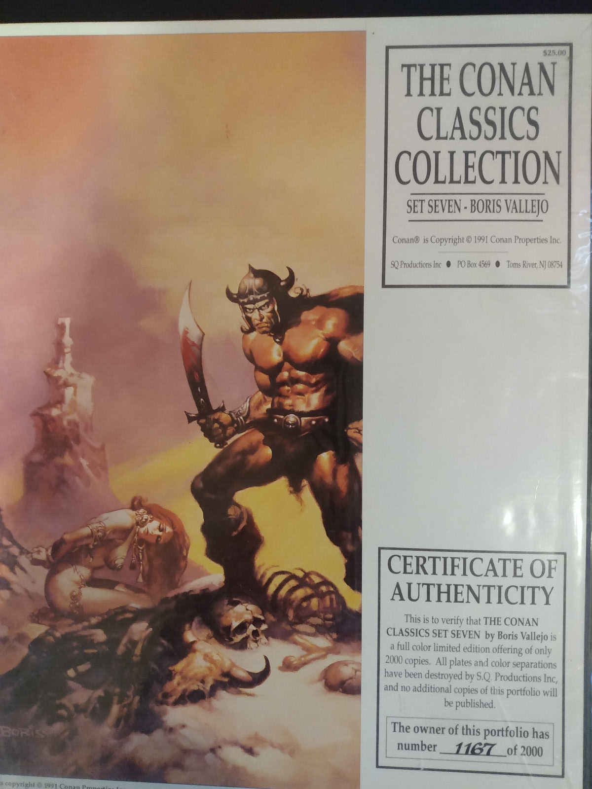 Conan Classic Collection Set Seven Prints Boris Vallejo