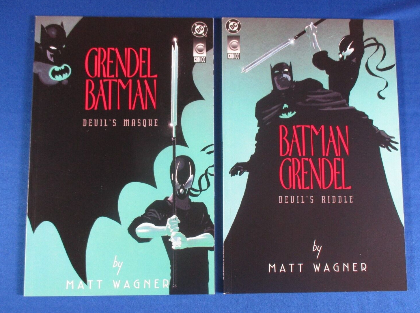 Batman Grendel #1-2 NM Complete Series Devil\'s Riddle Devil\'s Masque Matt Wagner
