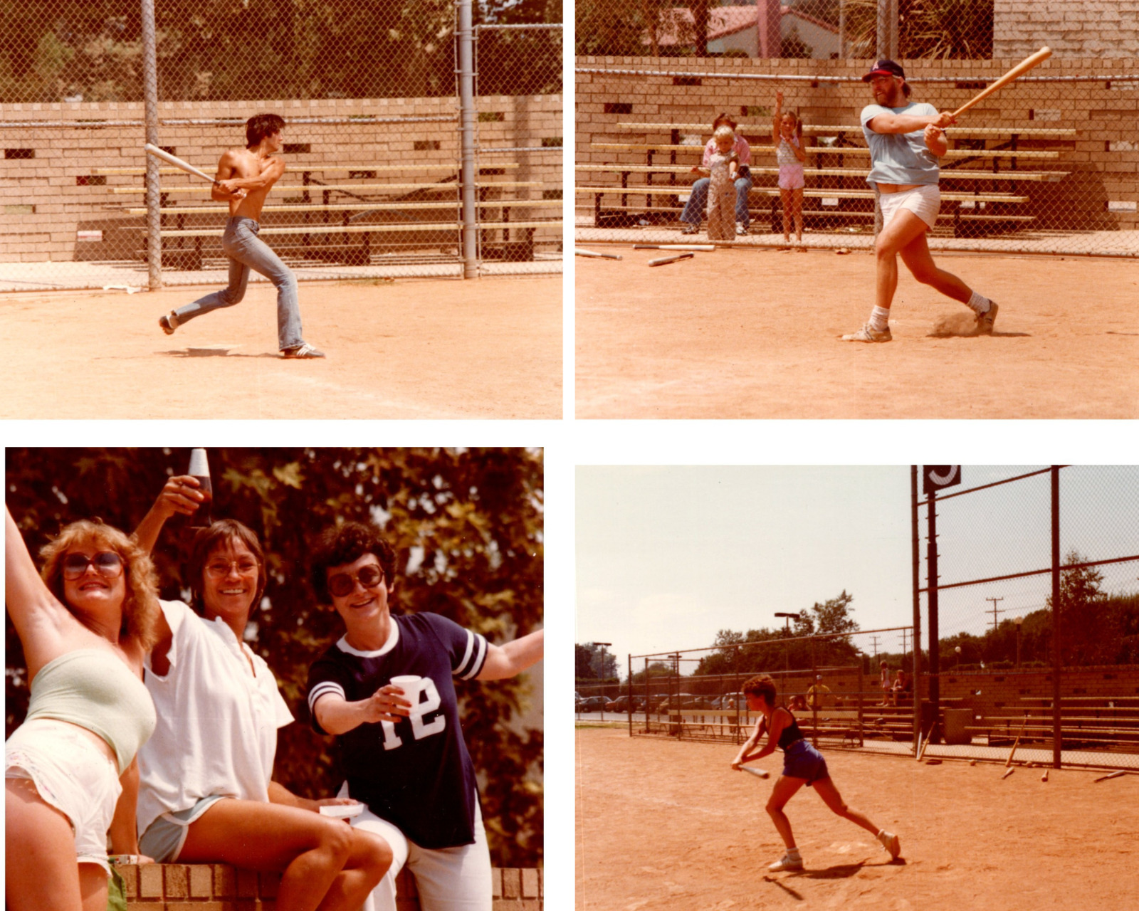 1970s Baseball Frat Boys Shirtless Hunks Short Short Girls Vintage Photo 24 LOT