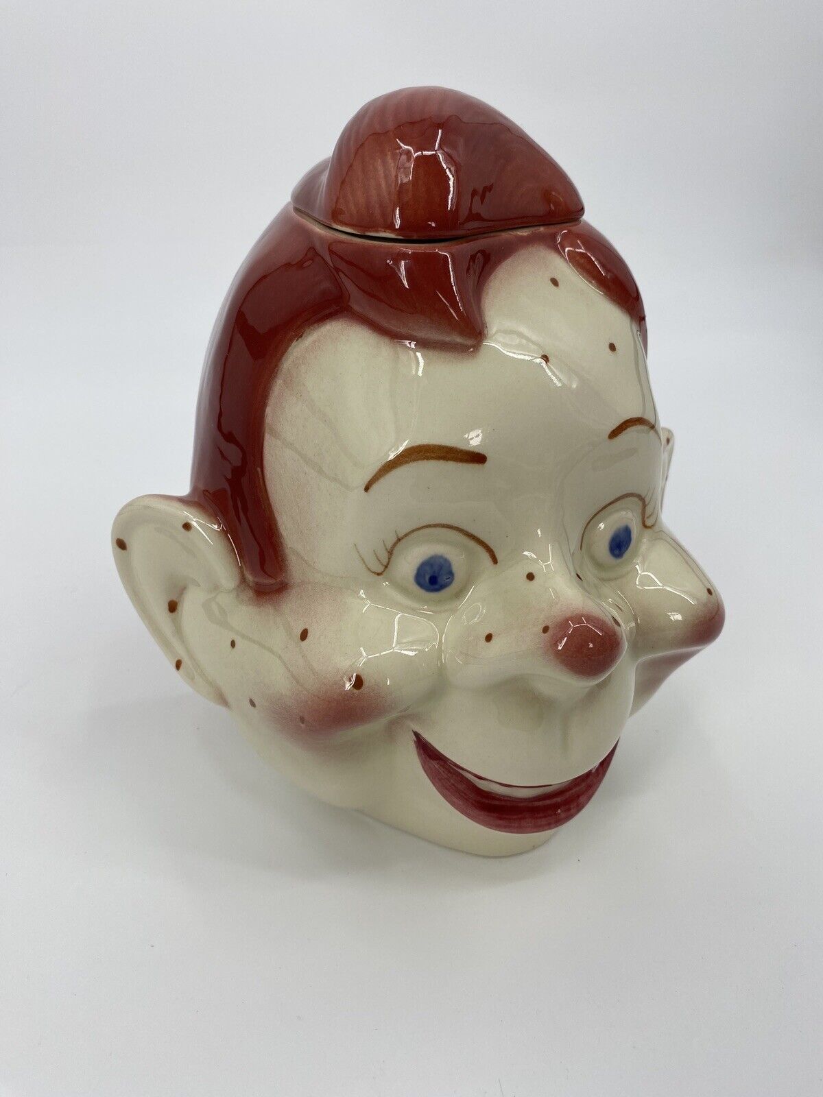 Original Vintage 1950\'s Howdy Doody Pottery Cookie Jar W/Lid