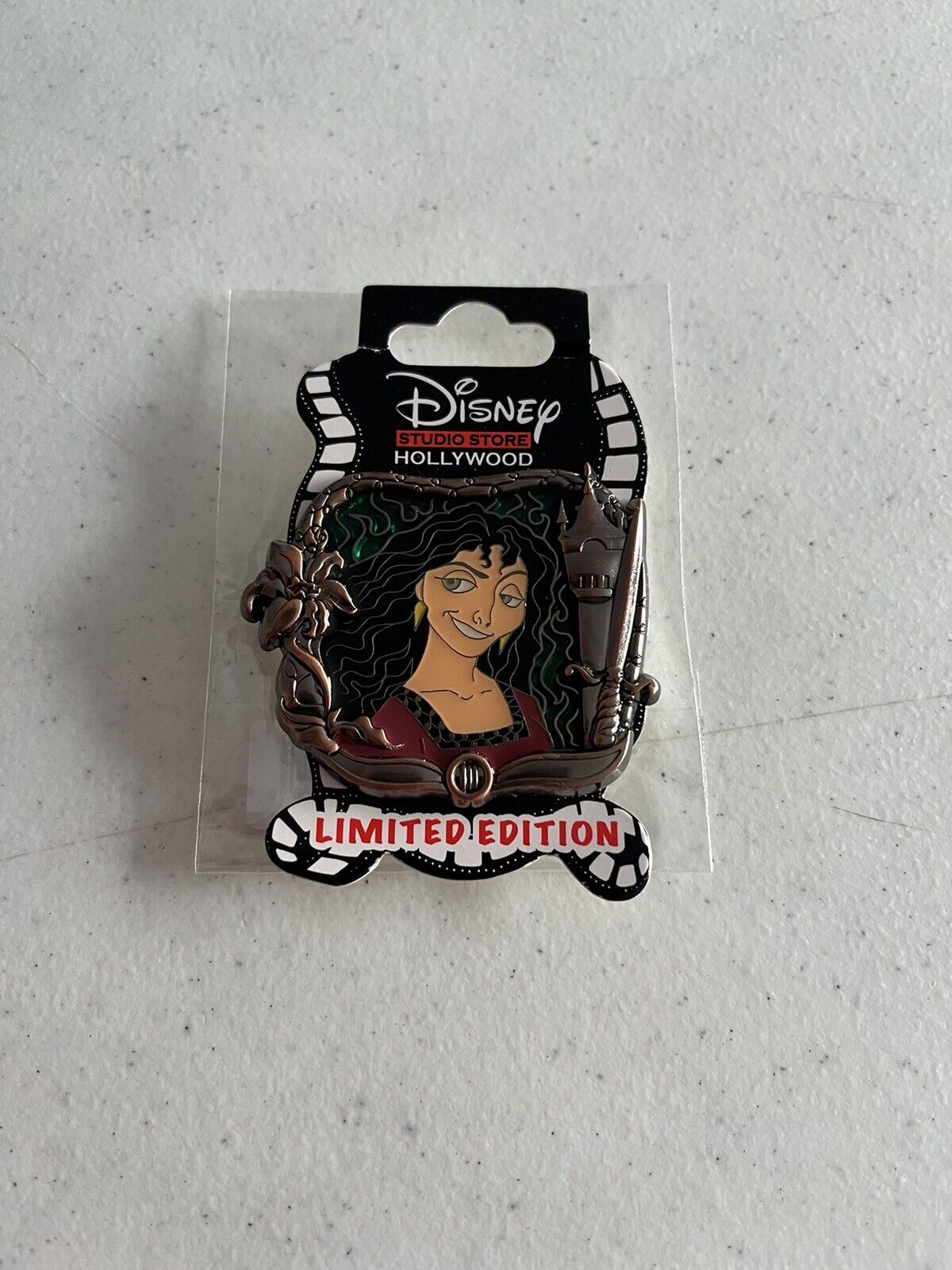 Disney DSF DSSH Mother Gothel Framed LE 400 Pin Stained Glass Tangled Rapunzel