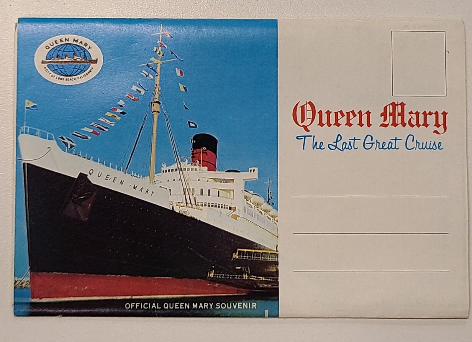 R.M.S. Queen Mary Souvenir Postcard Book