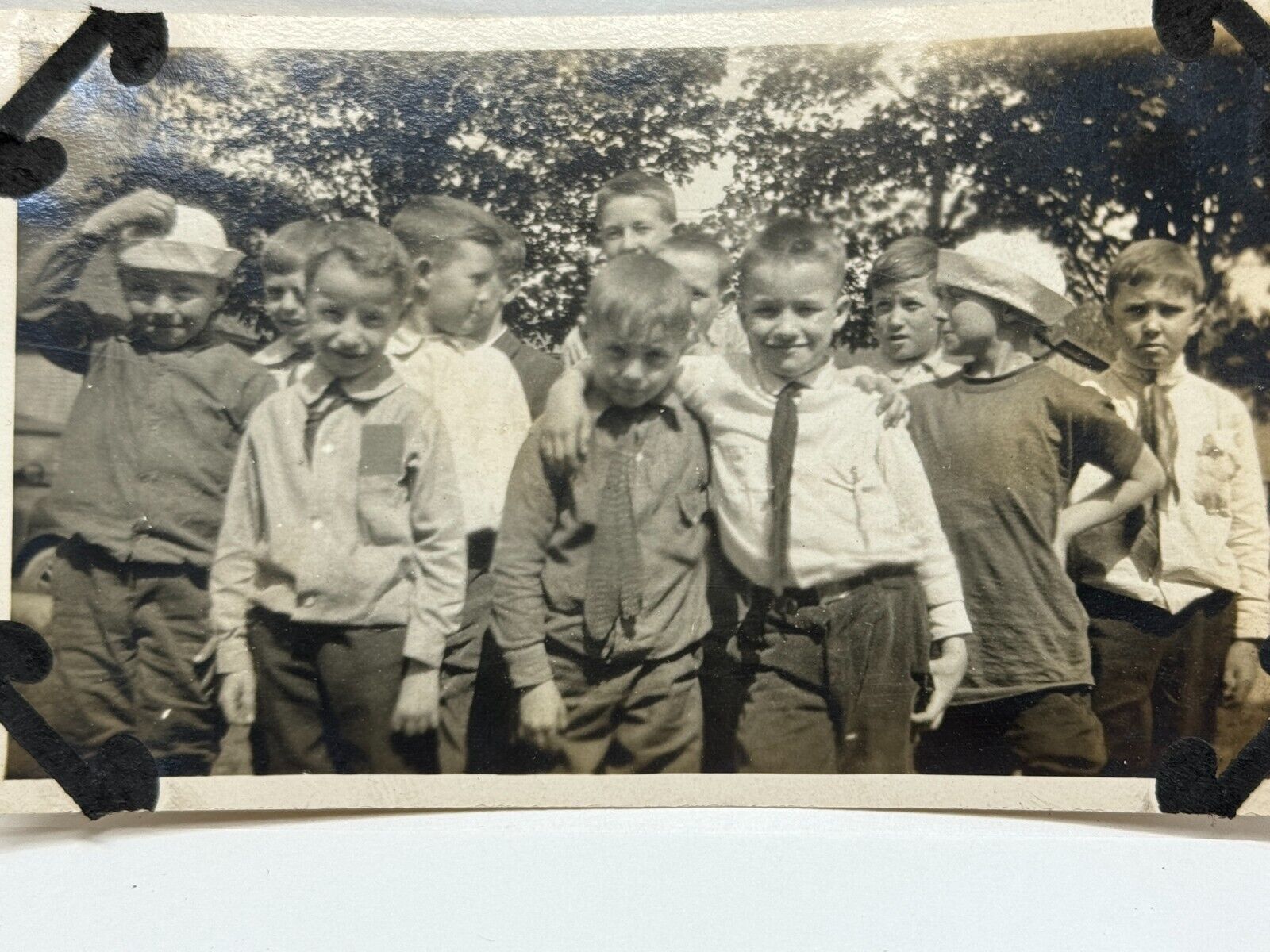 1N Photograph School Class Photo Boys Rascals Portrait 1920's