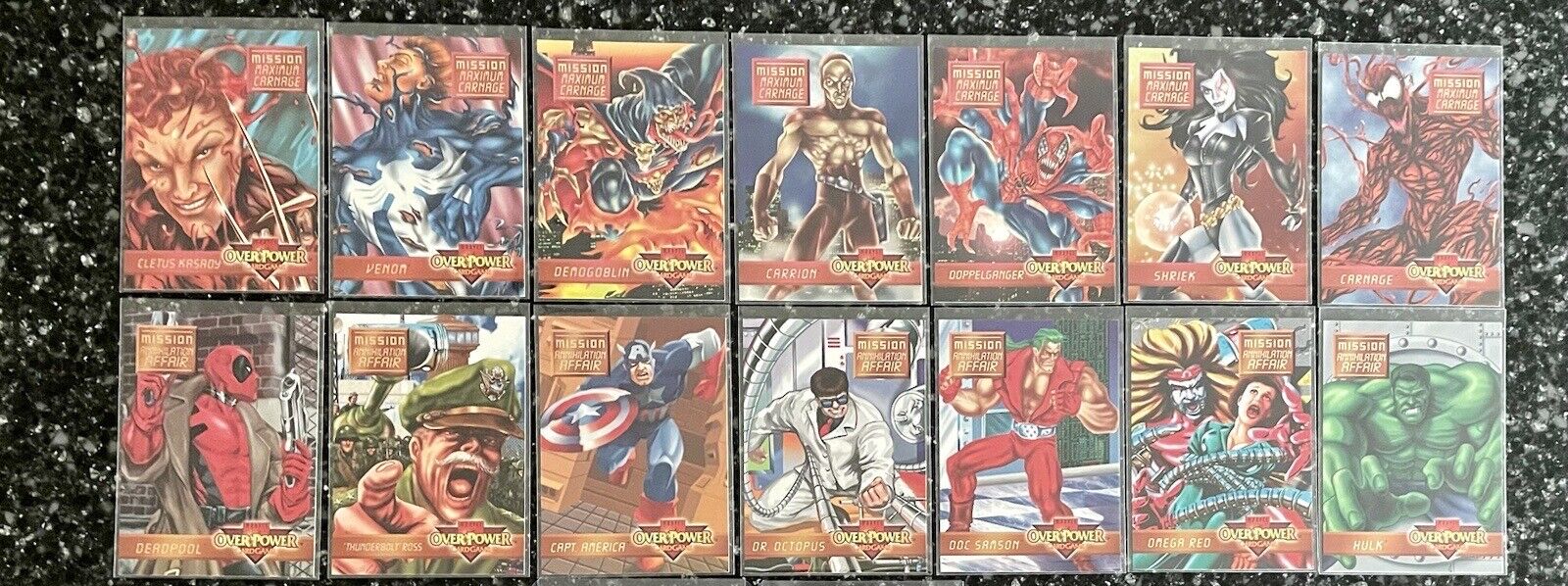 1995 Marvel Overpower Mission: Maximum Carnage, Annihilation Affair 14 Cards