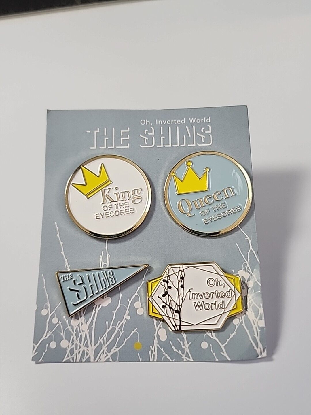 The Shins Oh Inverted World Pins Set of 4 Indie Rock Band Eyesores
