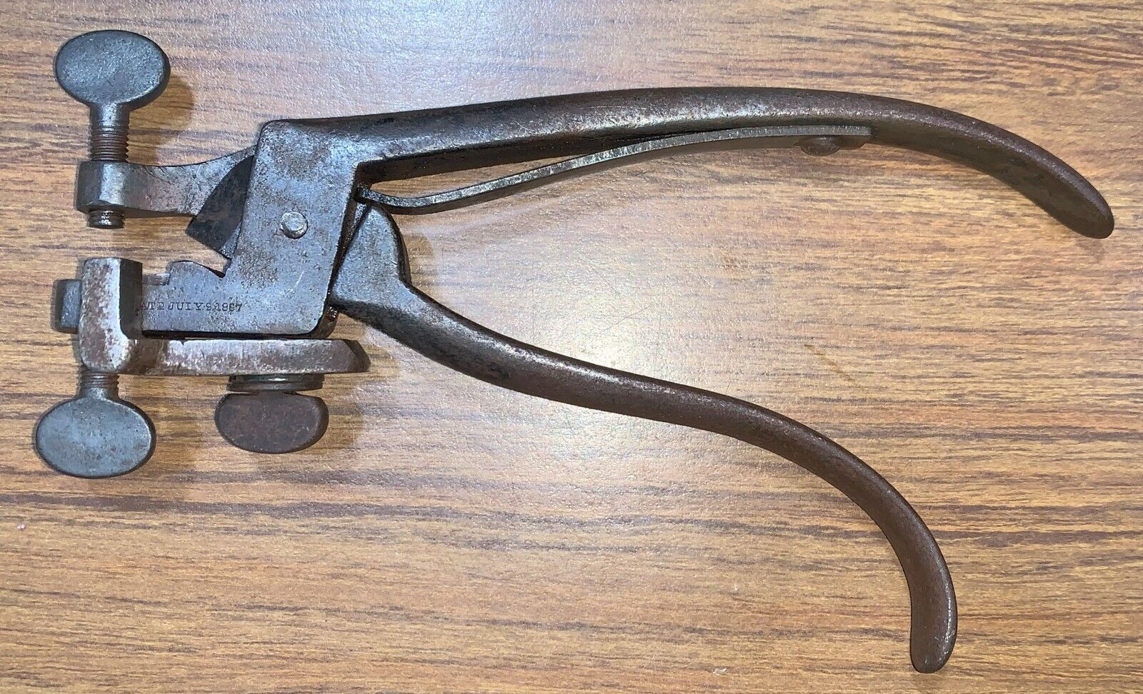Vintage Antique Pat July 9, 1876 Rare Saw Set Tool