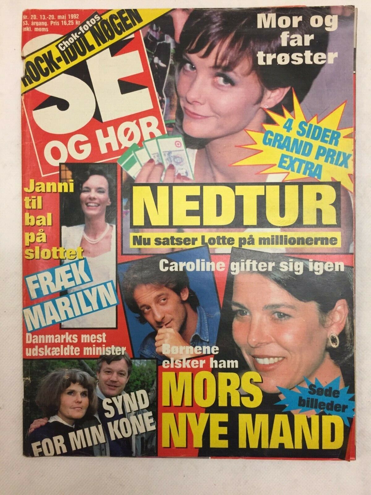Princess Caroline of Monaco Love Affair Vtg Danish Magazine 1992 \
