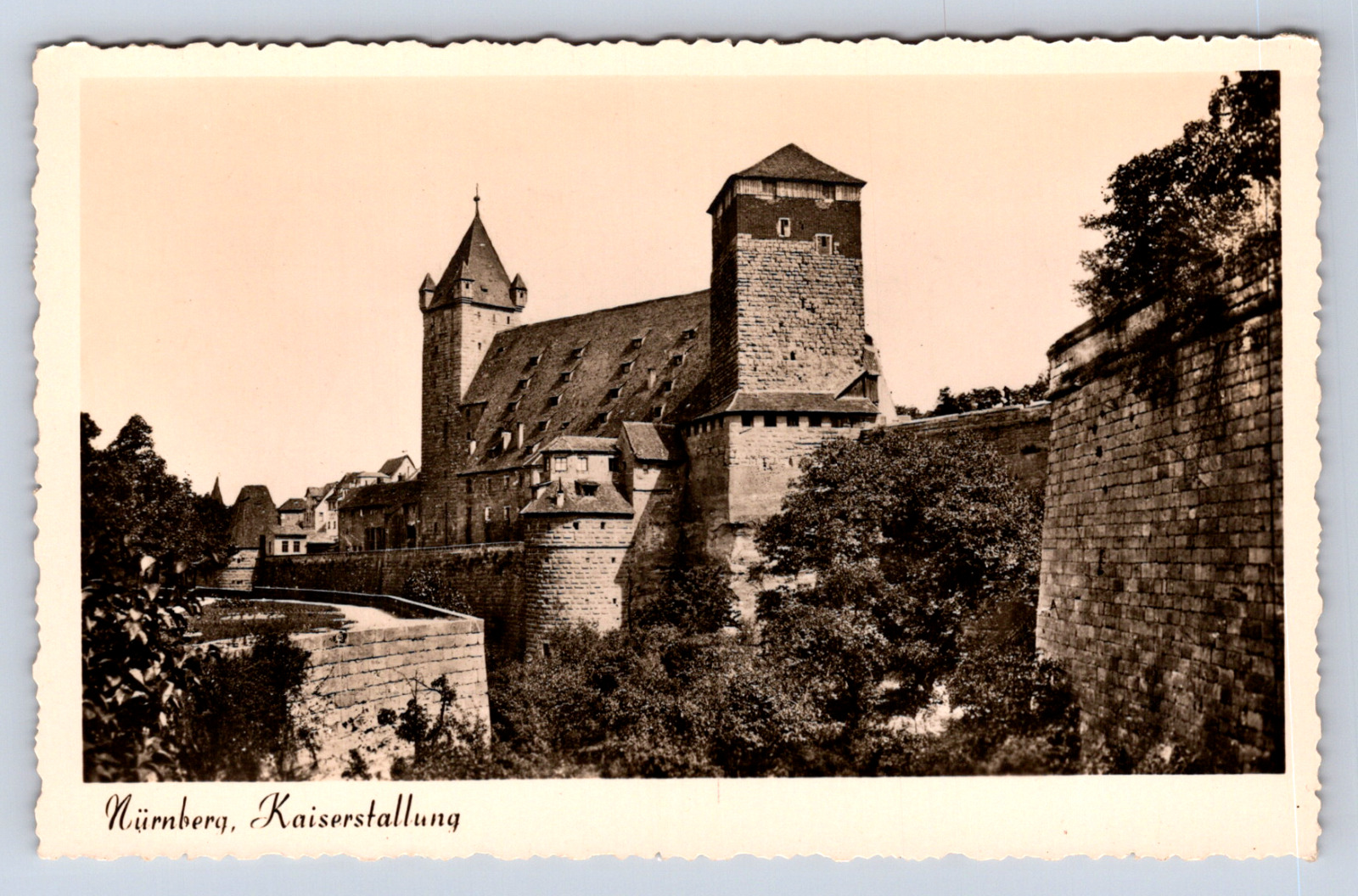 Vintage Postcard Germany Nurnberg Kaiserstallung
