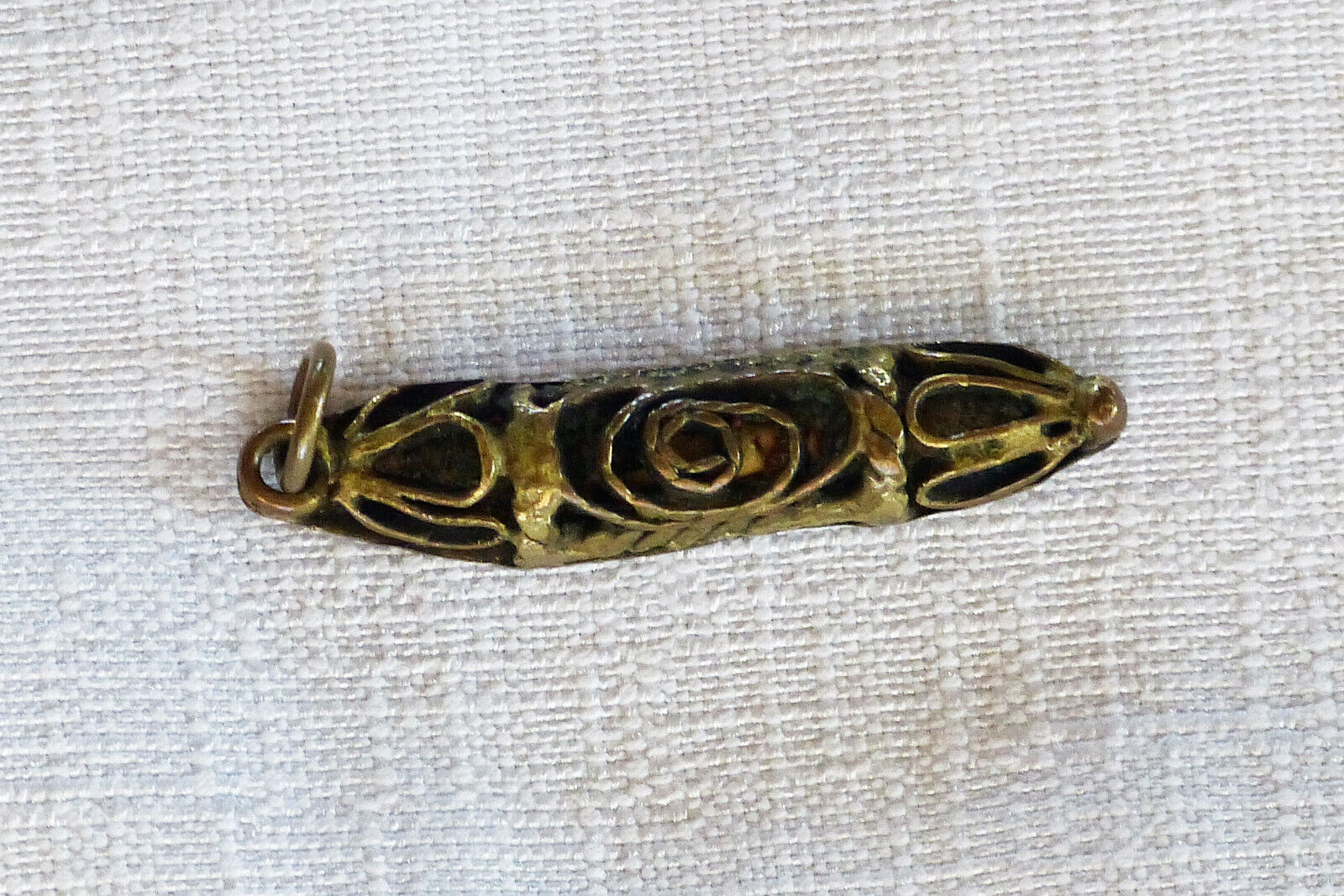 Antique 19th century Jewish Mezuzah pendant and scroll