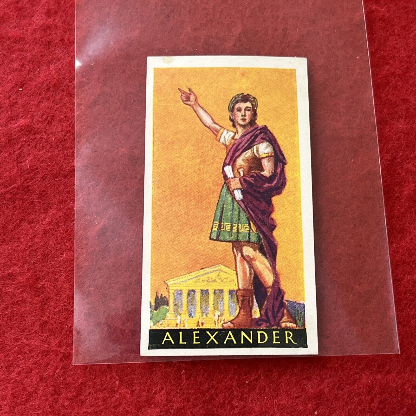 1936 Godfrey Phillips “Famous Minors” ALEXANDER THE GREAT Tobacco Card #12 G-VG